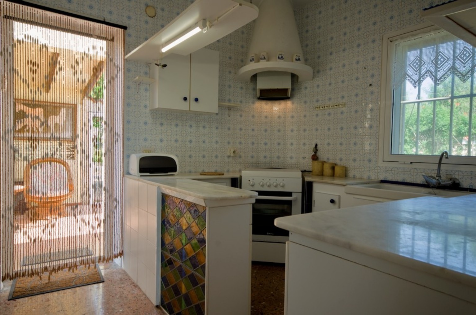 cocina con luz natural